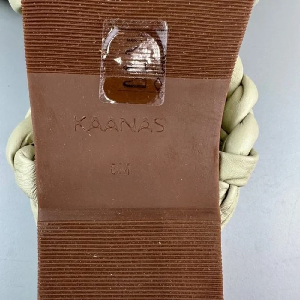 Kaanas Coco Sandal in Off White - Picture 9 of 10